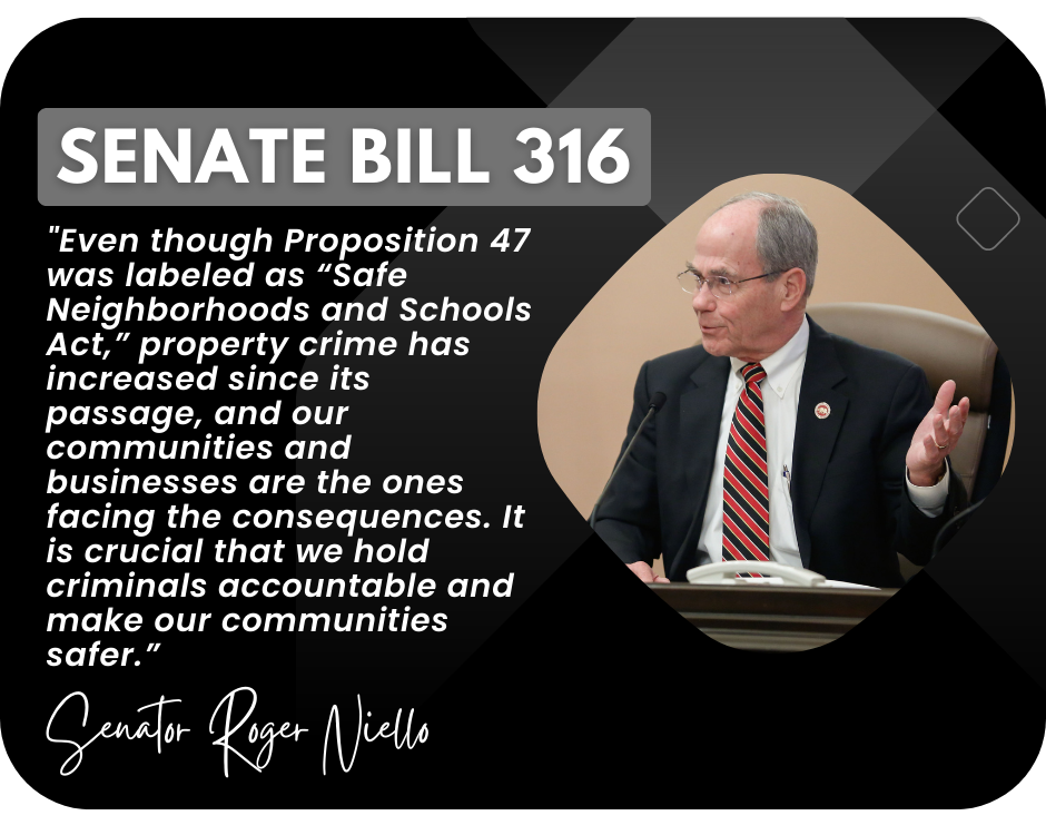 SB 316 – Prevent Serial Theft | Senator Roger Niello